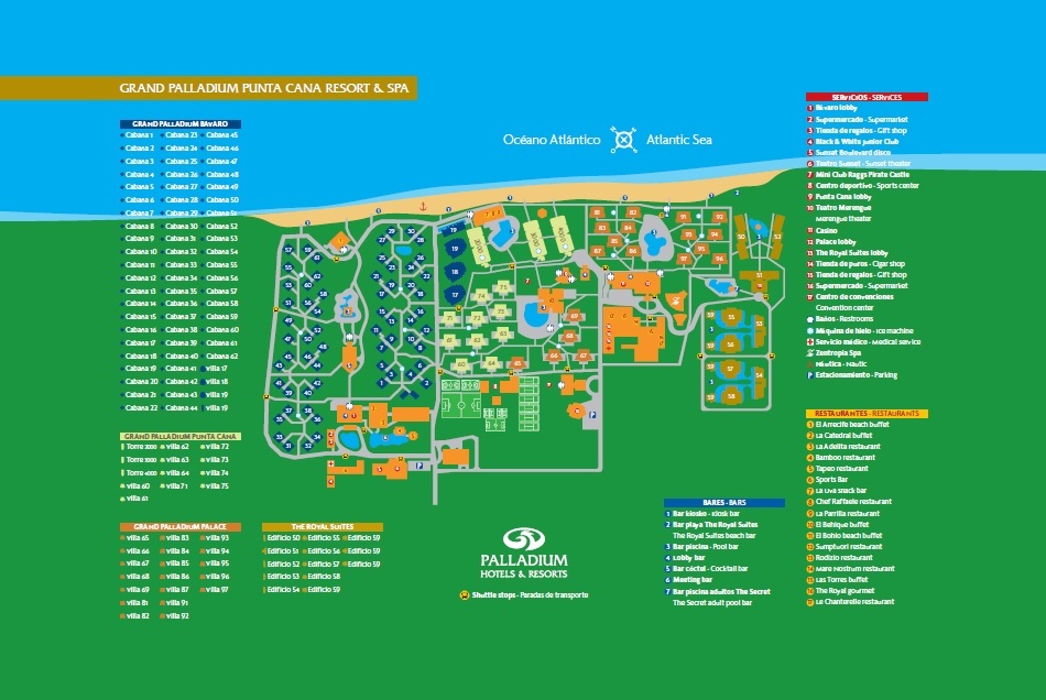 Grand Palladium Punta Cana Map Unofficial Palladium